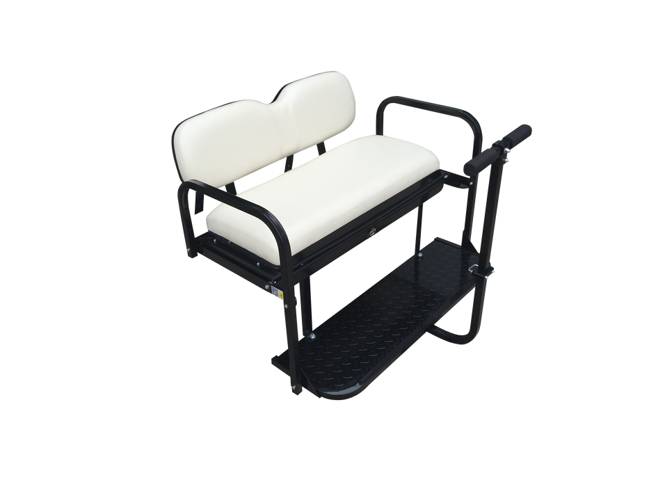 Yamaha G14 Rear Flip Seat (White, Ivory, & Black Cushions)