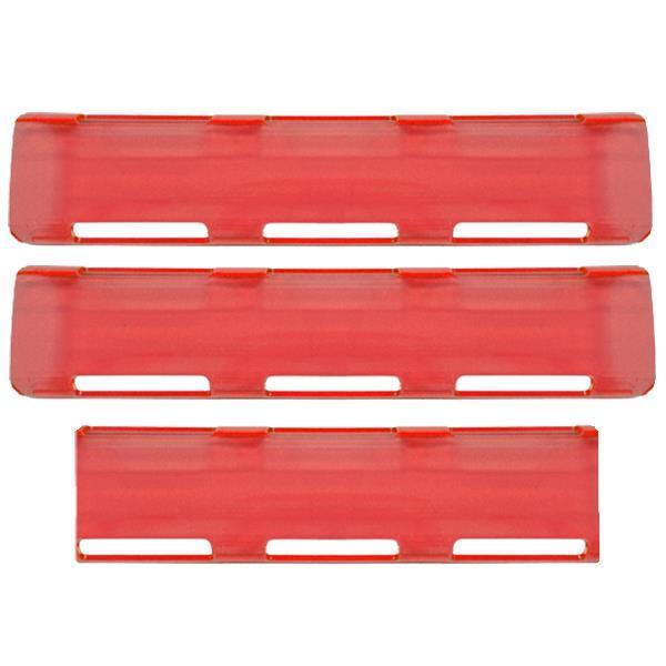 Red 24" Single Row LED Bar Cover Pack (2-Large & 1-Small)
