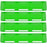 Green 40" Single Row LED Bar Cover Pack (4-Large)