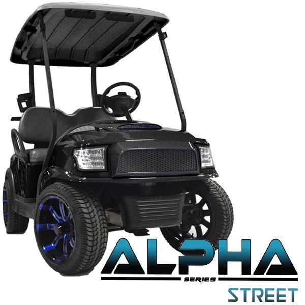 Black Alpha (PREC) Front Cowl w/Street Grill & Headlights