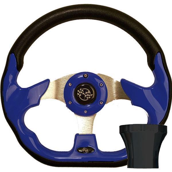 STEERING WHEEL KIT, BLUE/RACE 12.5 W/BLACK ADAPTER, CC PRECE