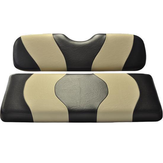 WAVE FRONT SEAT COVER TXT BLACK/TAN
