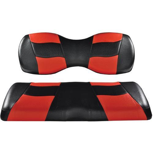 RIPTIDE Black/Red 2Tone Rear Seat Covers for G250/300