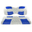 RIPTIDE White/Blue 2Tone Rear Seat Covers for G250/300