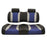 TSUN FS Cushions, Prec, Blk w/ Liq Silv Rush & Blue Wave