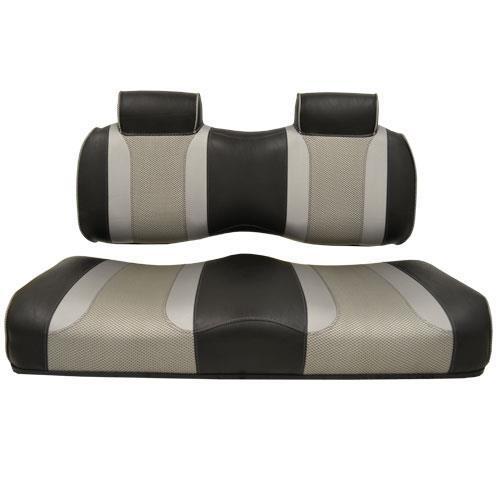 TSUN FS Cushions,DRIVE2, Blk w/Liq Silv Rush & Liq Silv Wave