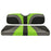BLADE FRONT SEAT COVER CC PREC CFBLACK, CHARCOAL, LIME GREEN