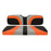 BLADE REAR SEAT COVER G150/MACH 1 CFBLK, ORANGE TREXX, GRAY