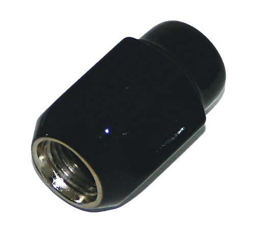 LUG NUT, BLACK 12X1.25