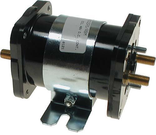 Solenoid, 48V 6P, silver (HD)