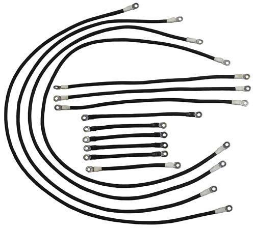 WELD CABLE SET, 4 GA, 600A, EZ SERIES