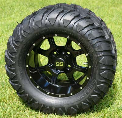 12" NIGHT STALKER WHEELS/RIMS and 22"x11"-12" MT TIRES (Set of 4)