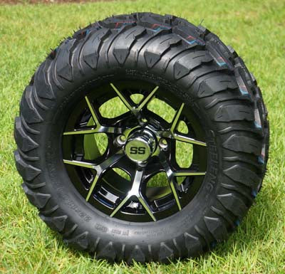 12" RALLY WHEELS/RIMS and 22"x11"-12" MT TIRES (Set of 4)