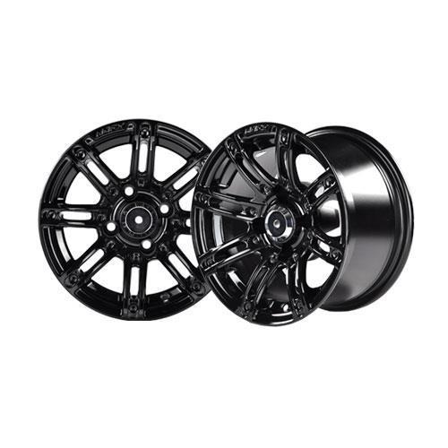 Illusion 12x7 Black Wheel with Center Cap