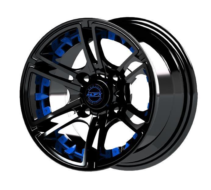 Blue Inserts for Mirage 10x7 Wheel