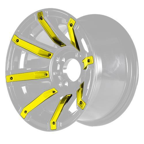 Yellow Inserts for Avenger 12x7 Wheel