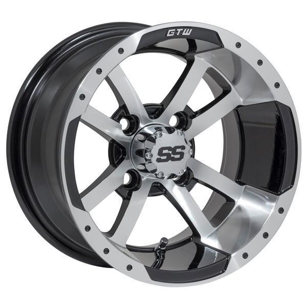 GTW Storm Trooper 12x7 Machined Black Wheel