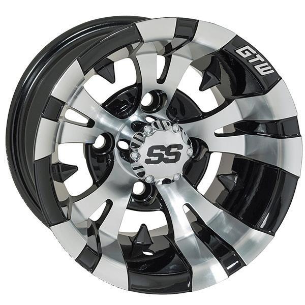 GTW Vampire 12x7 Machined Black Wheel