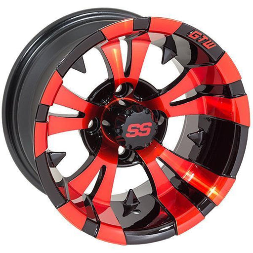 GTW Vampire 12x7 Black/Red Wheel