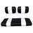 SEAT COVER SET,BLK/WHTE,FRONT,YAM G2/G9