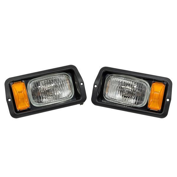 HEADLIGHT SET ONLY BLACK CLUB CAR 1982-2005 DS