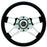 STEERING WHEEL CHALLENGER BLACK GRIP CHR SPOKES (440)