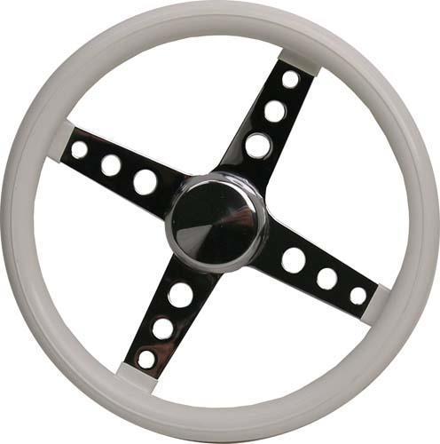 STEERING WHEEL CLASSIC WHITE GLOSS