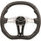 STEERING WHEEL, P&R FLAT BTM ALUM/BLK, GRANT 490