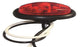 Mini Oval Marker Light w/ Bare Wire Ends, Red Lens/Red