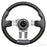 Steering Wheel, Aviator 5 Carbon Fiber Grip/Brushed Aluminum Spokes 13" Diameter