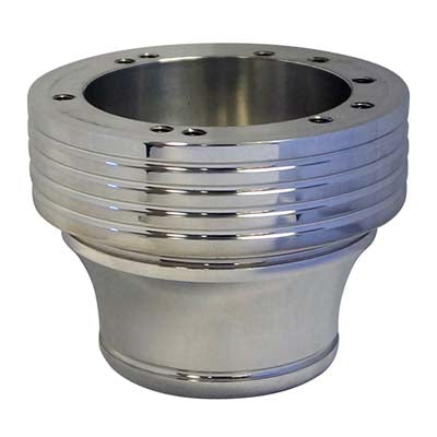 Adapter, Billet Polished with Grooves, Yamaha