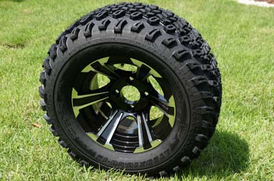 12" BLADE WHEELS/RIMS and 23"x 10.5"-12" DOT ALL TERRAIN TIRES (Set of 4)