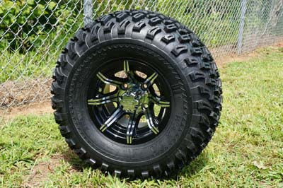 10" SPIDER WHEELS/RIMS and 22"x11"-10" DOT ALL TERRAIN TIRES (Set of 4)