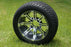 12" GUNMETAL TEMPEST WHEELS/RIMS and 215/40-12 LOW PROFILE TIRES (Set of 4)