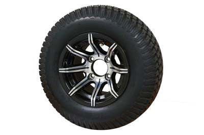 10" SPIDER WHEELS/RIMS and 20"x8"-10" DOT TURF TIRES (Set of 4)