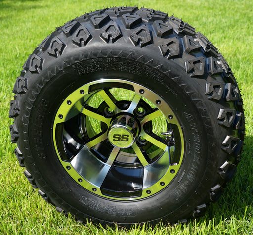 10" MACHINED BLACK STORM TROOPER WHEELS and 20" ALL TERRAIN TIRES (SET OF 4) 