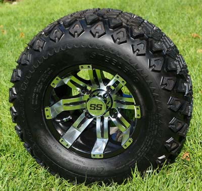 10" TEMPEST WHEELS/RIMS and 20"x10"-10" DOT ALL TERRAIN TIRES (Set of 4)