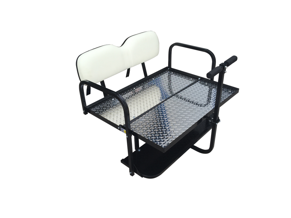 EZGO TXT Rear Flip Seat (Tan, White, or Black Cushions)