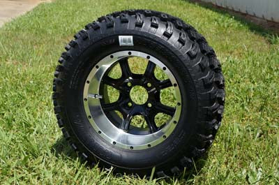 12" GHOST WHEELS/RIMS and 23"x 10.5"-12" DOT ALL TERRAIN TIRES (Set of 4)