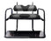 DRIVE TWO TONE REAR FLIP SEAT BLACK W/ DK GRAY CARBON STRIPE