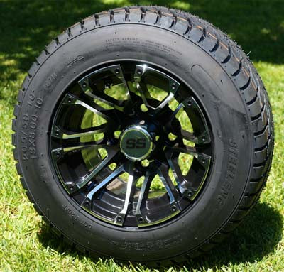 10" LANCER WHEELS and 205/50-10 DOT LOW PROFILE TIRES (4)