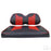 SEAT-031BR-R, Cushion Set, Front Seat Rally Black/Red, Club Car Precedent