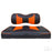 SEAT-051BO-R, Cushion Set, Rally Black/Orange, Yamaha Drive