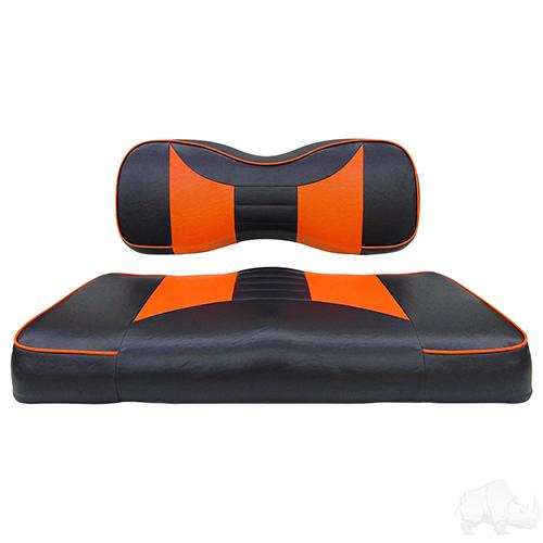 SEAT-051BO-R, Cushion Set, Rally Black/Orange, Yamaha Drive