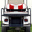 SEAT-311WR-R, RHOX Rhino Seat Kit, Rally White/Red, E-Z-Go TXT 96+