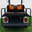 SEAT-455BO-R, RHOX Rhino Seat Aluminum Kit, Rally Black/Orange, Yamaha Drive
