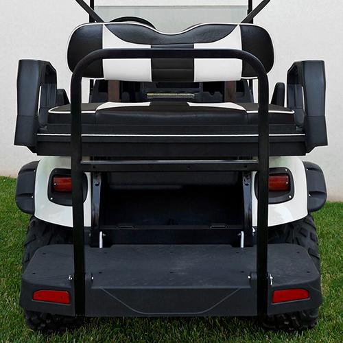 SEAT-511BW-R, RHOX Rhino Seat Kit, Rally Black/White, E-Z-Go TXT