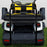 SEAT-511BY-R, RHOX Rhino Seat Kit, Rally Black/Yellow, E-Z-Go TXT