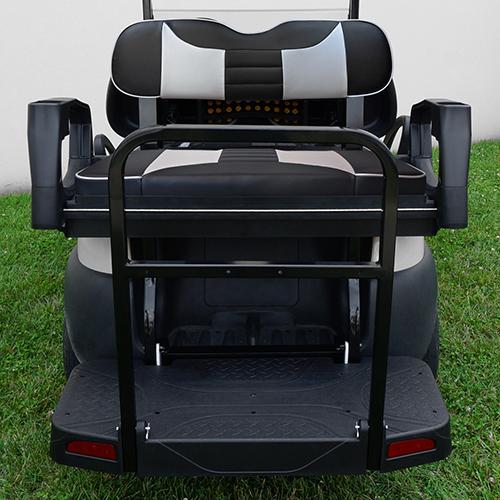 SEAT-531BSCF-R, RHOX Rhino Seat Kit, Rally Black Carbon Fiber/Silver Carbon Fiber, Club Car Precedent