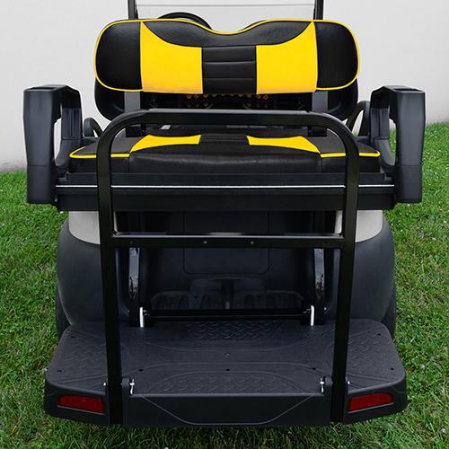 SEAT-531BY-R, RHOX Rhino Seat Kit, Rally Black/Yellow, Club Car Precedent